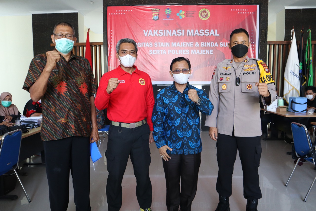 BERSAMA POLRES MAJENE, BIN DAN DINKES, STAIN MAJENE DIBOOSTER