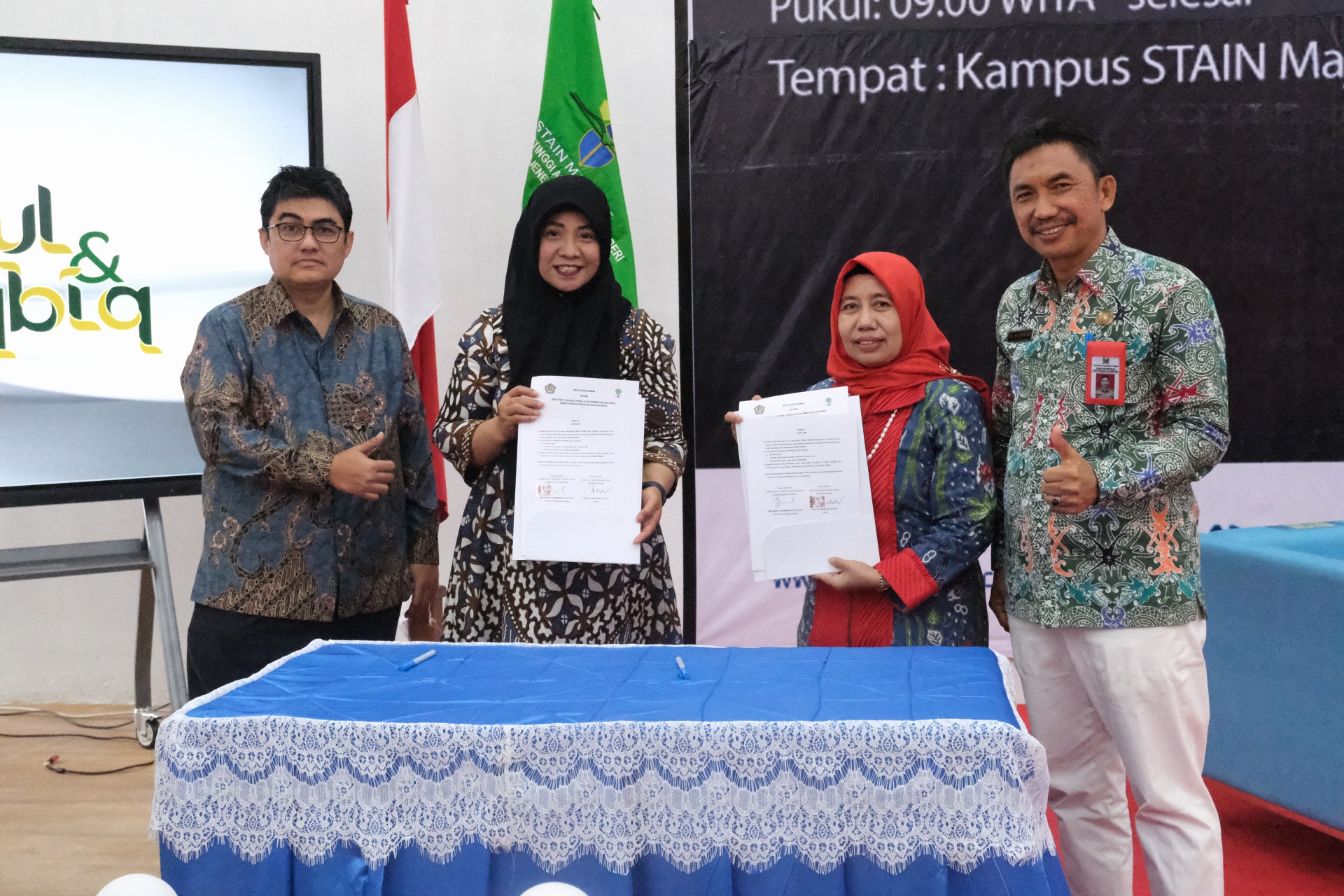 STAIN MAJENE, BANK MANDIRI, DAN KEMENTERIAN KEUANGAN SOSIALISASIKAN SUKUK RITEL SR018