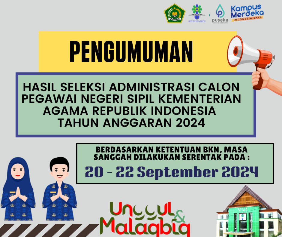 HASIL SELEKSI ADMINISTRASI CALON PEGAWAI NEGERI SIPIL KEMENTERIAN AGAMA REPUBLIK INDONESIA  TAHUN AN